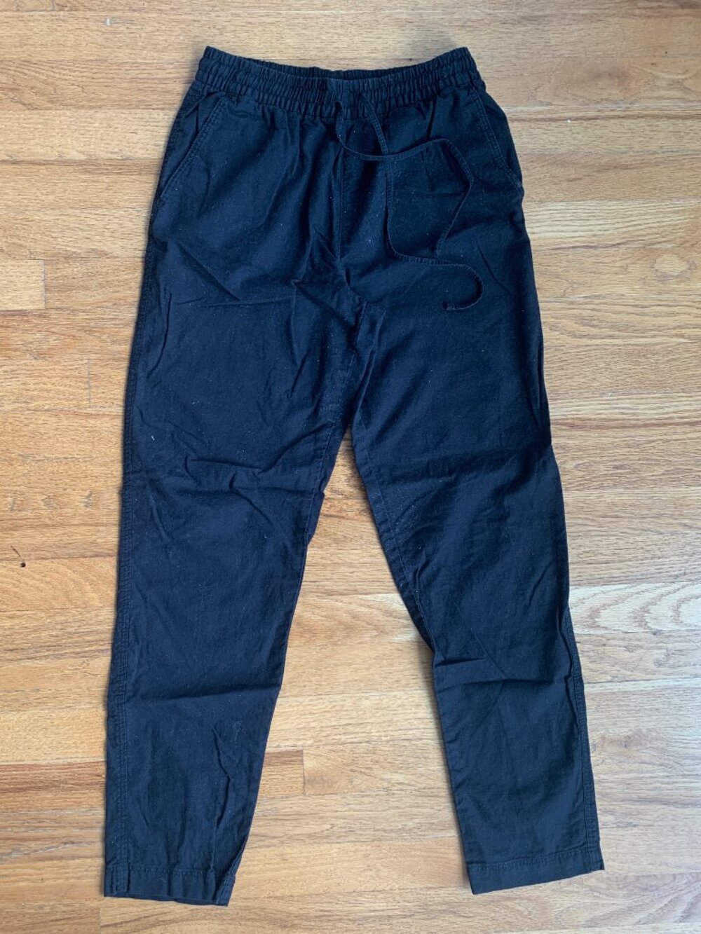 Like New, XS Linen/Cotton H&M Black Pants